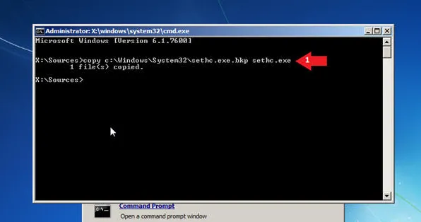 Bypass Windows 7 Password with Command Prompt 
