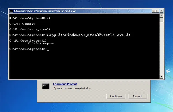 windowssystem32sethc.exe
